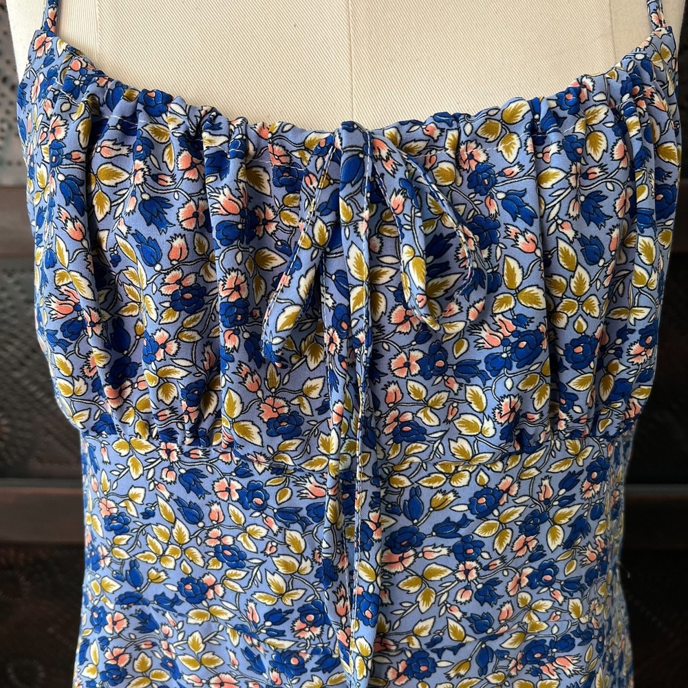 SHEIN Ditzy Floral Babydoll Sundress Women's Size M Side Zip Adjustable Straps - Picture 5 of 10